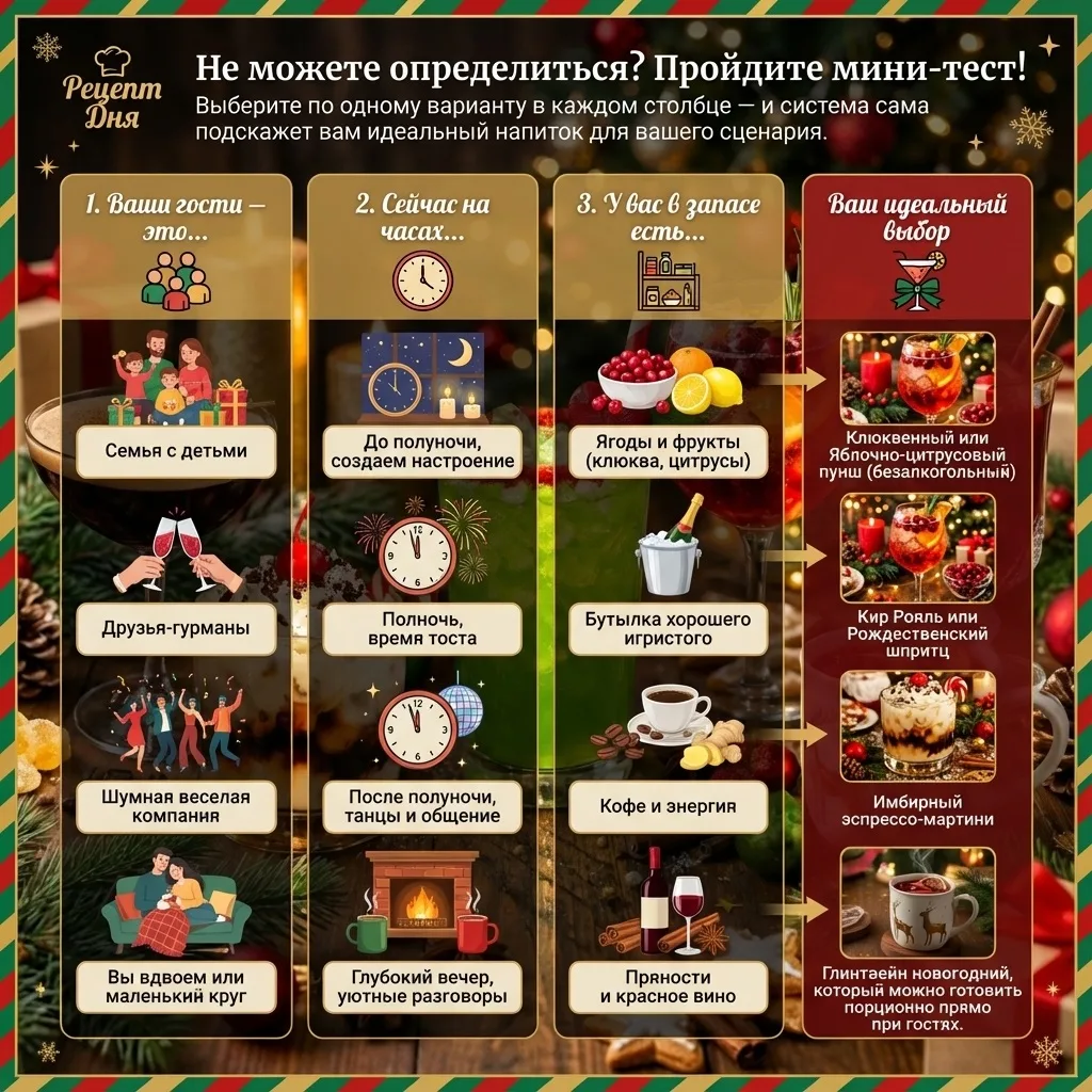 Как выбрать напиток на новый год