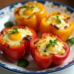 Запеченные перцы с творожной начинкой