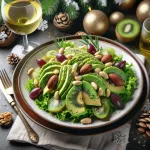 Салат с киви и кедровыми орешками