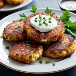 Творожно-кабачковые оладьи с йогуртовым соусом