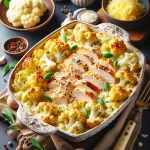 Запеканка с курицей и цветной капустой
