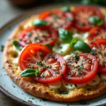 Лепешка с сыром и орегано
