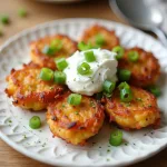 Оладьи с зелёным луком
