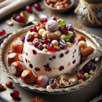 Щербет с фундуком, изюмом и клюквой