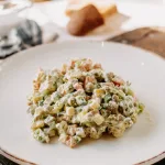 Оливье с копчёной грудкой