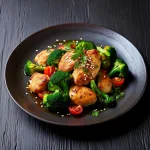 Жаркое с курицей и брокколи