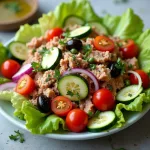 Салат с тунцом и овощами