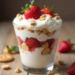 Трайфл с творогом и клубникой