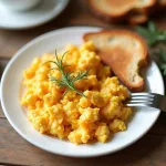 Скрэмбл с сыром и паприкой