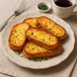 Гренки с яйцом и сыром