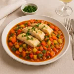 Овощное рагу с рыбой