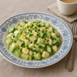 Салат из яиц и огурцов