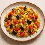 Яичница с баклажанами
