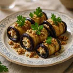 Баклажановые рулетики