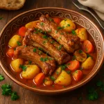Жаркое из свиных ребрышек