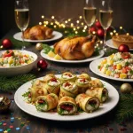 Закусочные рулетики с цуккини