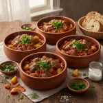 Баранина в горшочках с картофелем