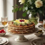 Печёночный торт из куриной печени