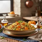 Плов с тыквой и кус-кусом