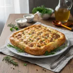 Заливной пирог с мясом