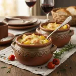 Индейка с картофелем в горшочках