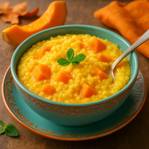 Кукурузная каша с тыквой