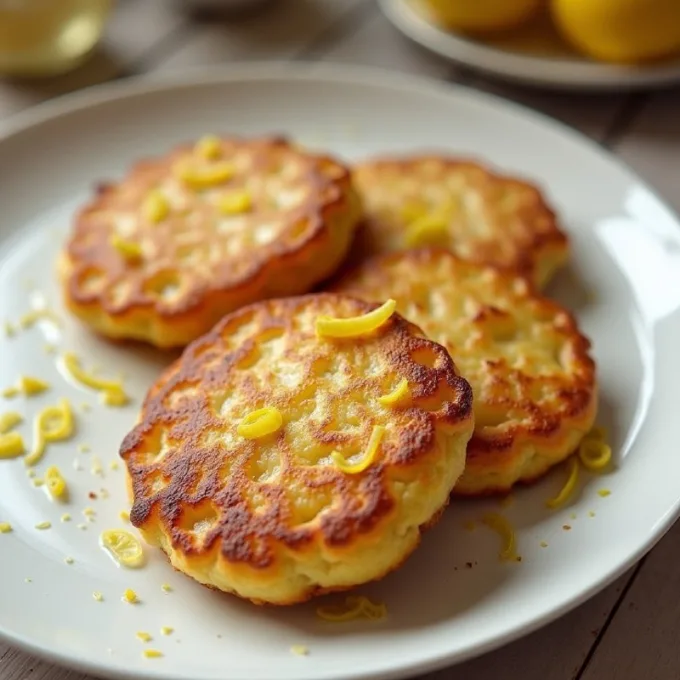 Лимонные оладьи