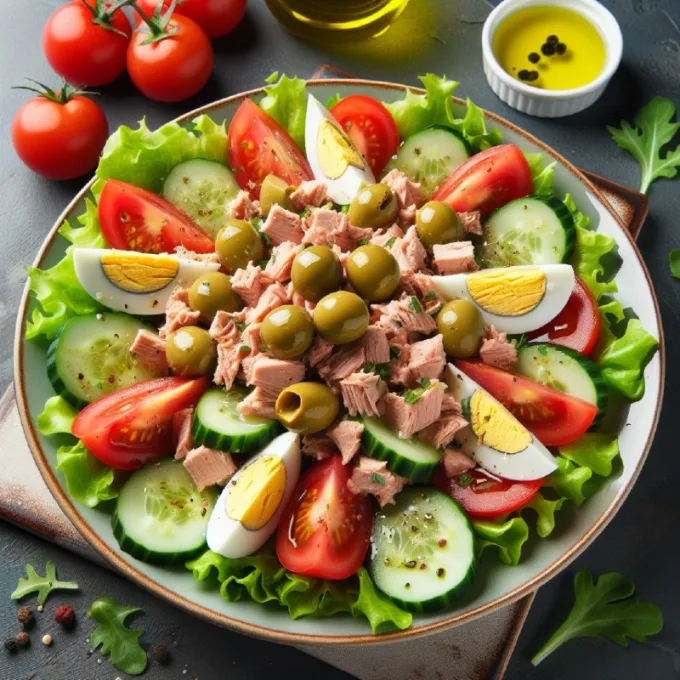 Салат с тунцом