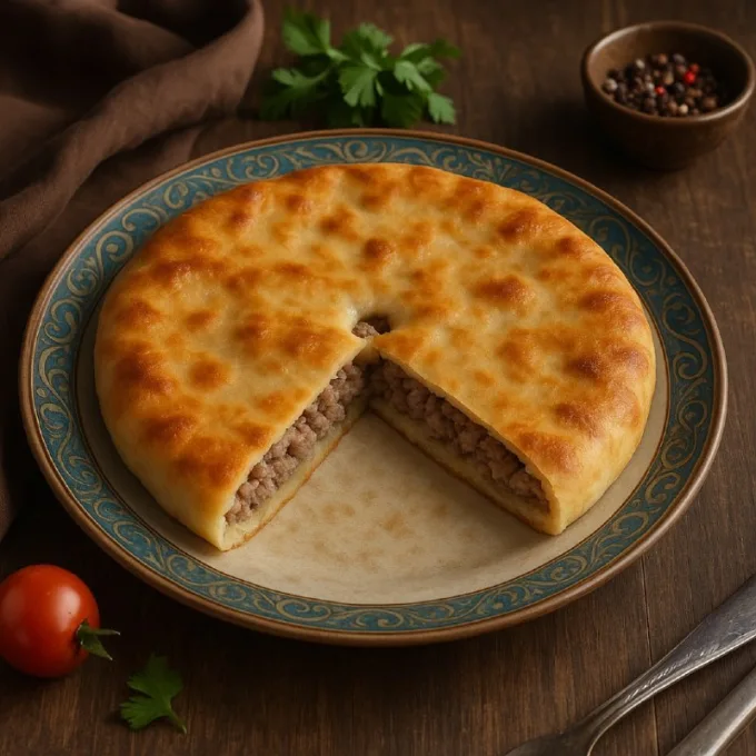 Осетинский пирог с фаршем