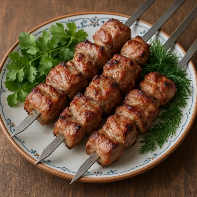 Шашлык в маринаде из минералки