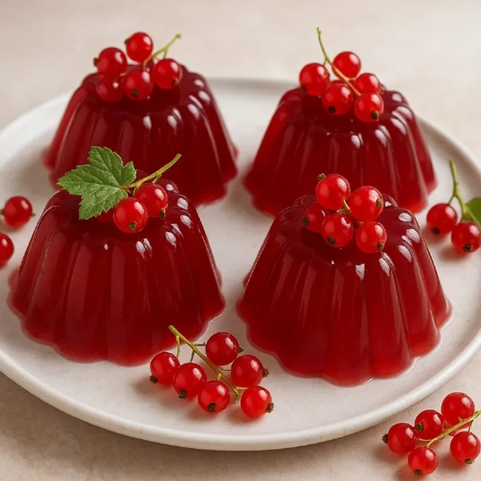 Желе из красной смородины