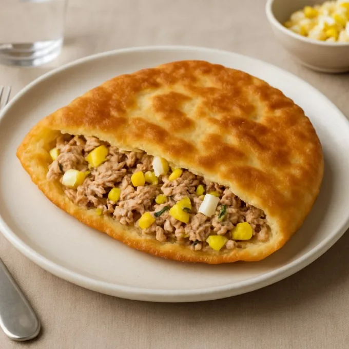Лепешка с тунцом
