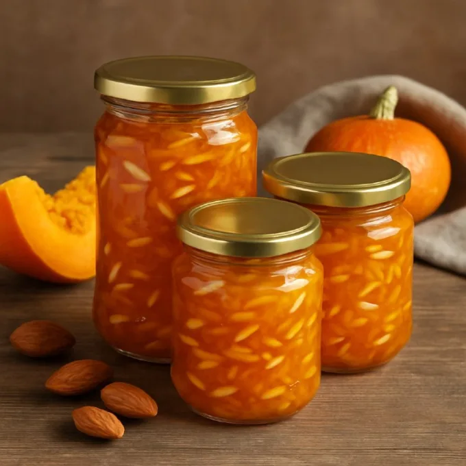 Конфитюр из тыквы с миндалем