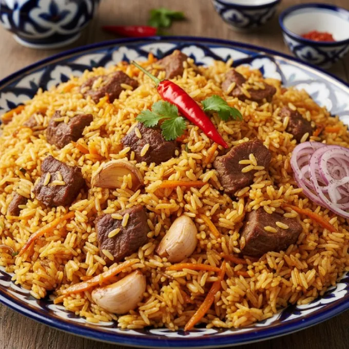 Плов с говядиной