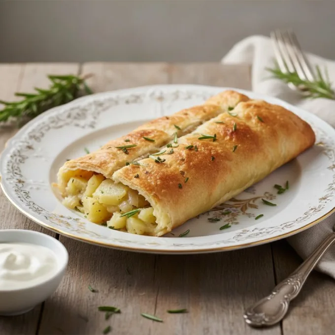 Штрудель с картошкой