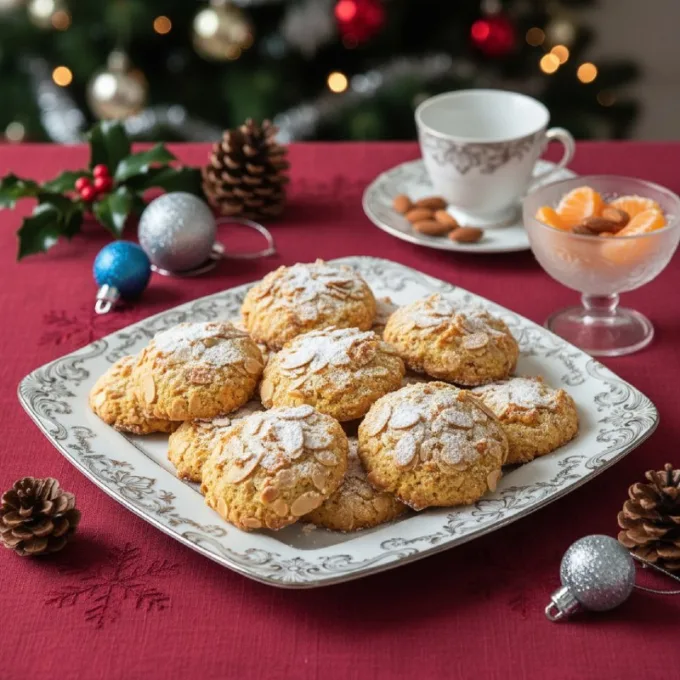 Печенье с миндалем и мандарином