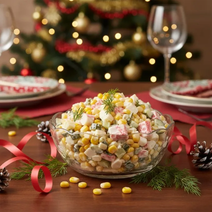 Салат с крабовыми палочками