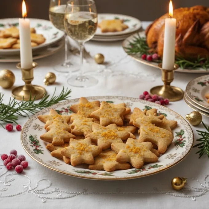 Печенье с миндалем и мандарином