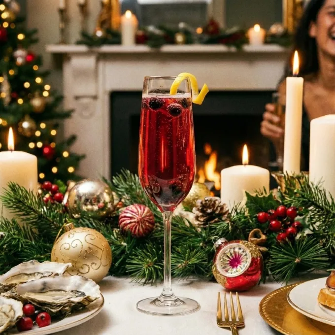 Кир Рояль(Kir Royal) — элегантный новогодний коктейль
