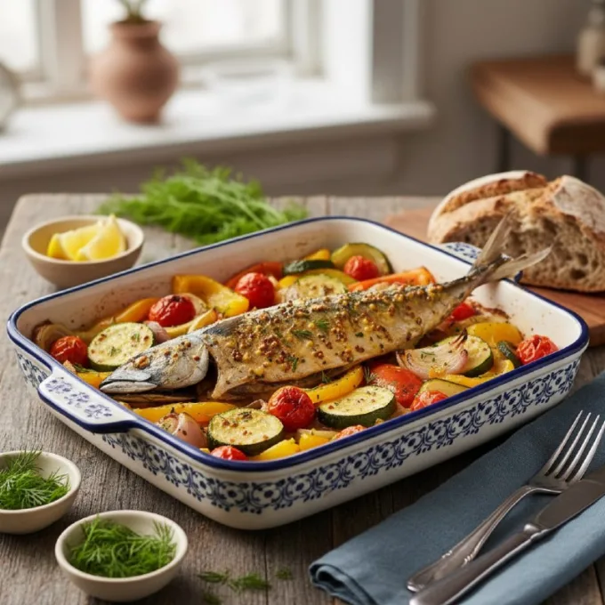 Запеченная скумбрия