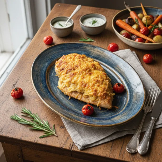 Куриная грудка в сырной корочке