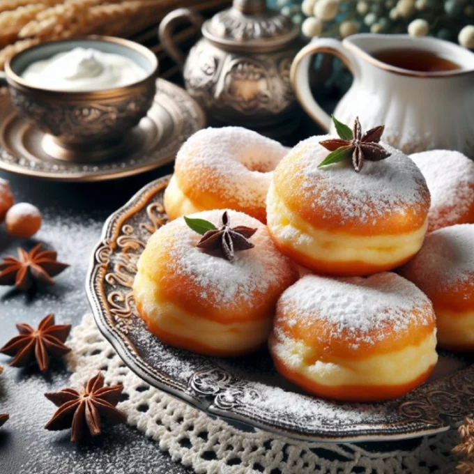 Творожные пончики