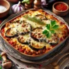 Запеканка с фаршем и баклажанами