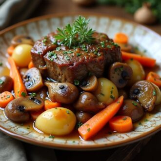 Жаркое с грибами