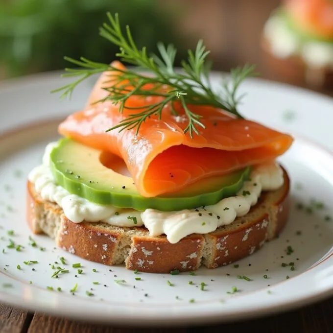 Бутерброд с лососем
