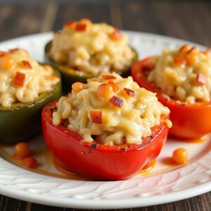 Запеченный перец с тунцом