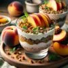 Парфе с персиками