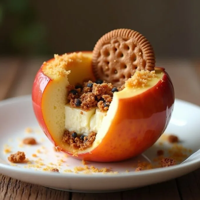 Чизкейк в яблоке