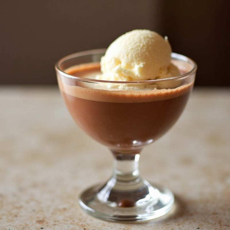 Дальгона с какао и сливками