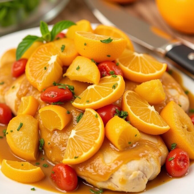 Курица в апельсиновом соусе